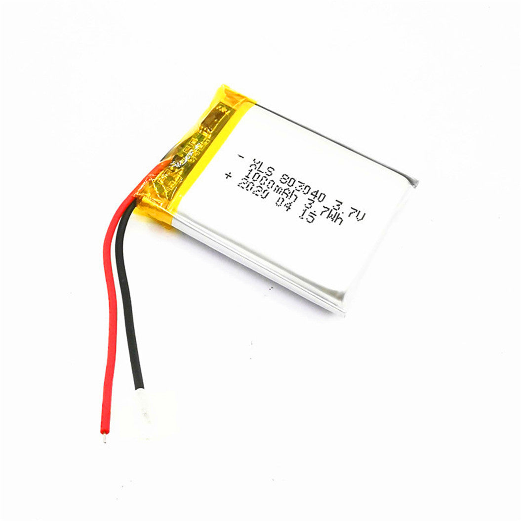 3.7 V 803040 1000 mAh lithium polymer battery for e-book，tablet toy， mobile phone