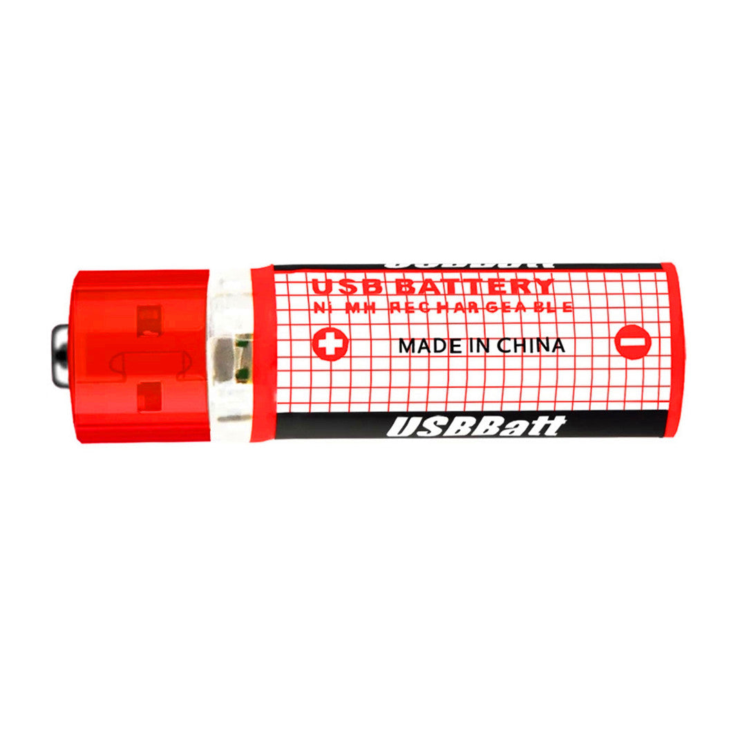 4 peças de Bateria AA 1.2V 1450mAh para NIMH USB AA 1450 com Cartão de Cor CE FCC ROHS