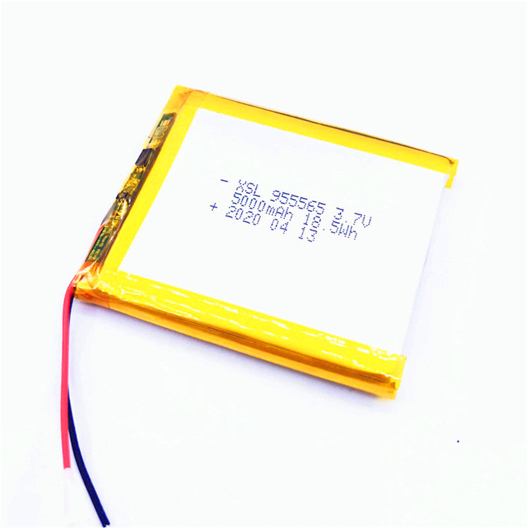 3.7V 955565 5000 mAh lithium battery for GPS DVD laptop power bank