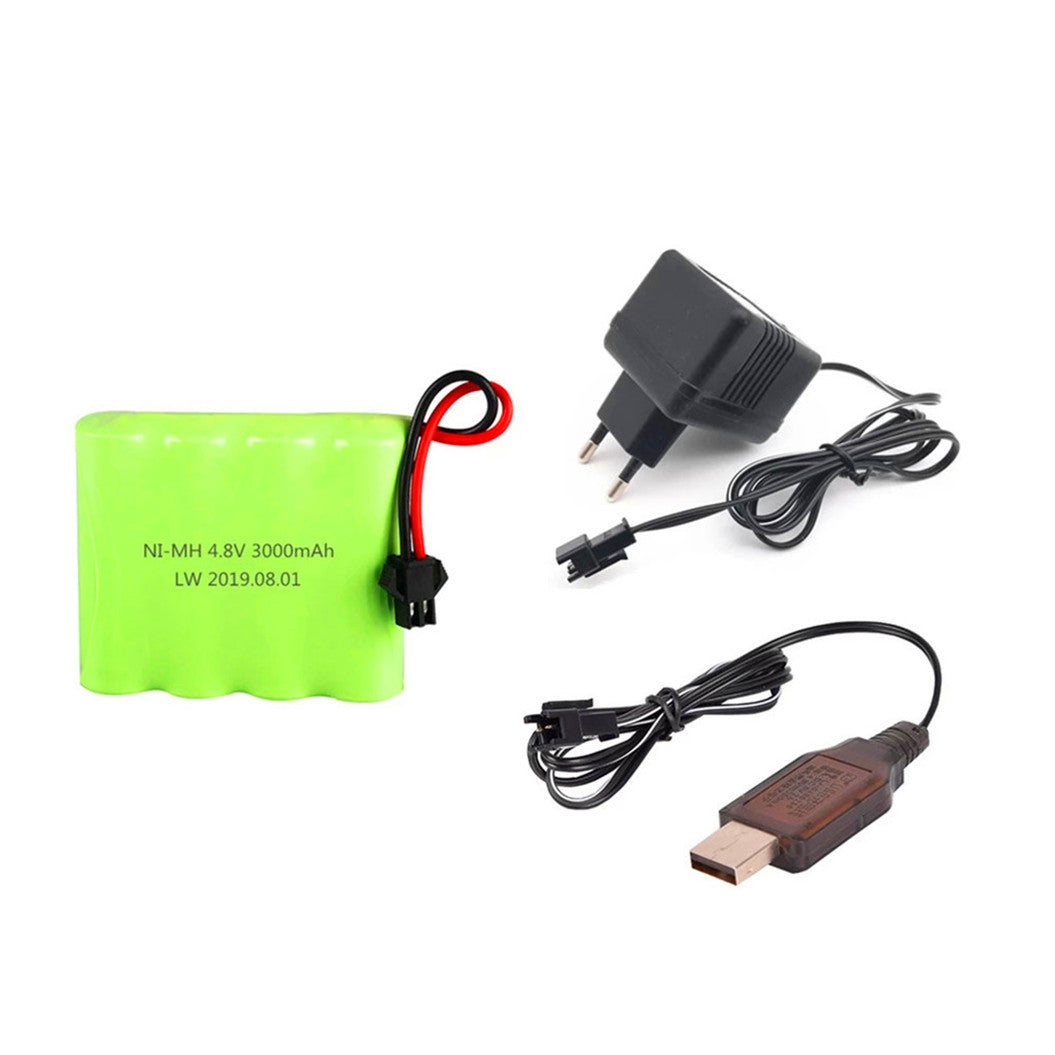 4.8V 3000mAh NiMH Ni-Mh battery pack with charger for remote-controlled toys
