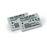 2 pieces 3.7v 1400mah lithium-ion NB-5L battery for Canon ixus 800 sx220