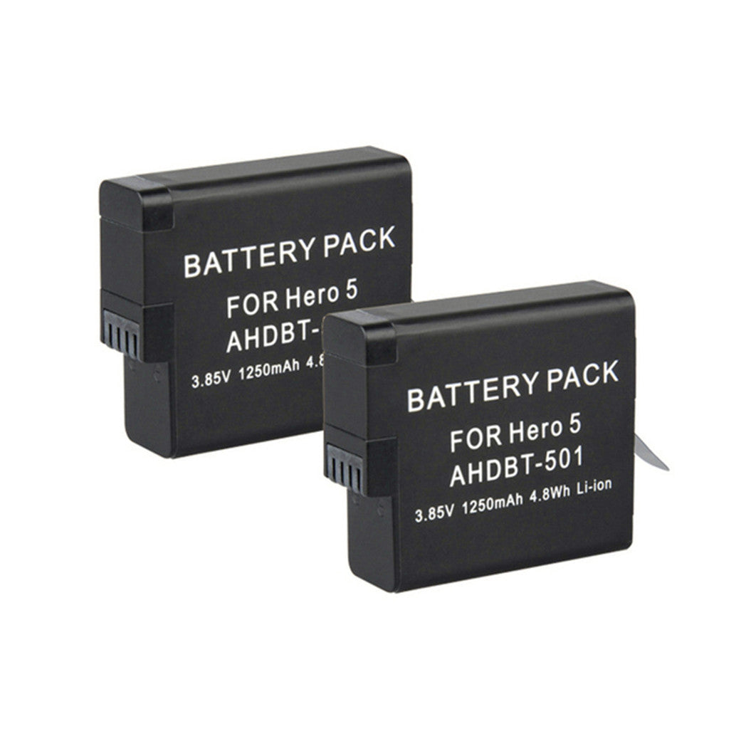 Gopro Hero 5 및 GoPro Hero 7용 3.7V 1250mAh AHDBT-501 리튬 이온 배터리