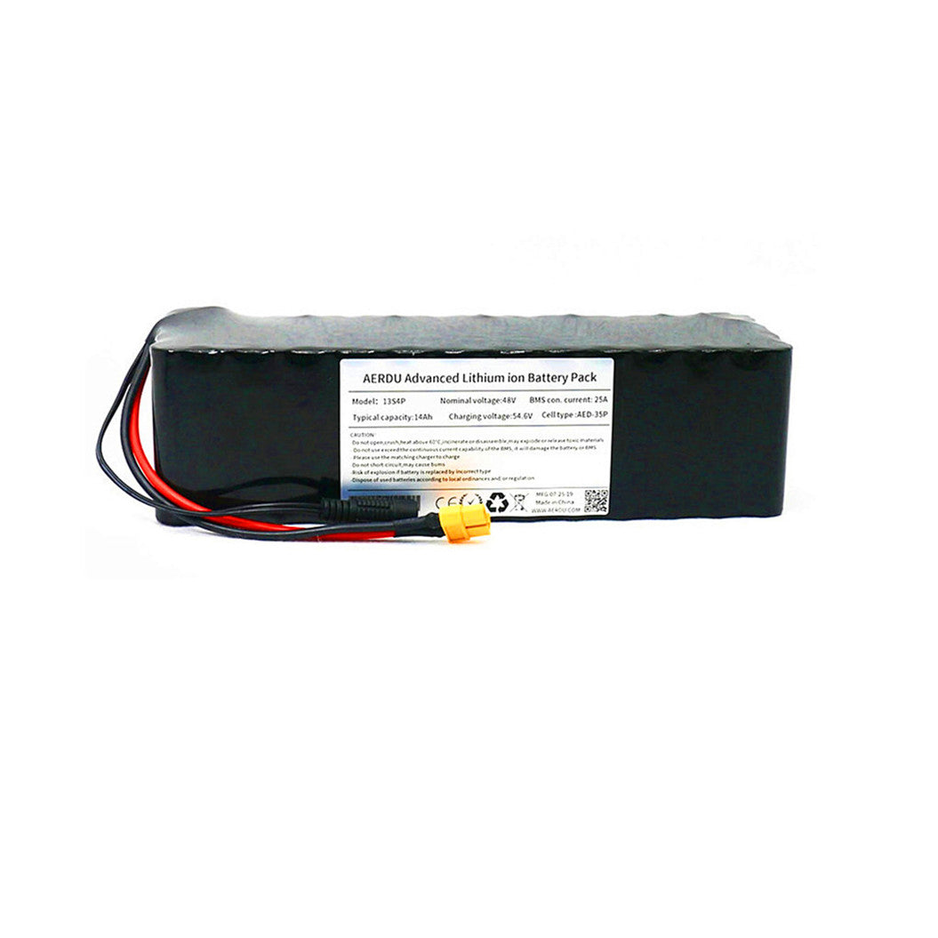 13S4P 48v 3500mah AED-3613414 lithium ion battery for bicycle scooter 25A BMS