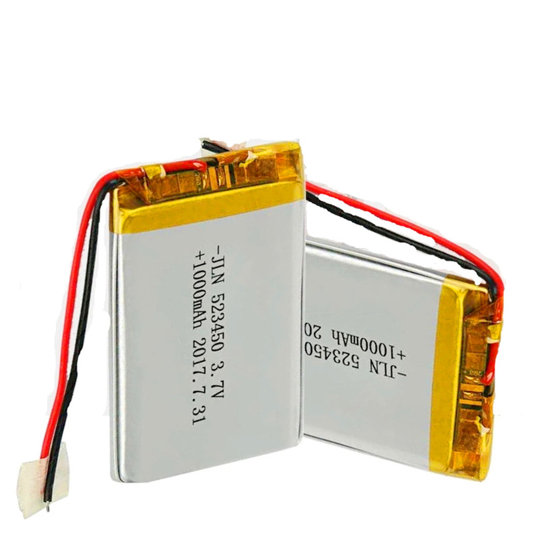 1000mAh 3.7V Polymer Lithium Rechargeable Li-ion Lipo Battery For GPS DVD MP3 MP5 Led