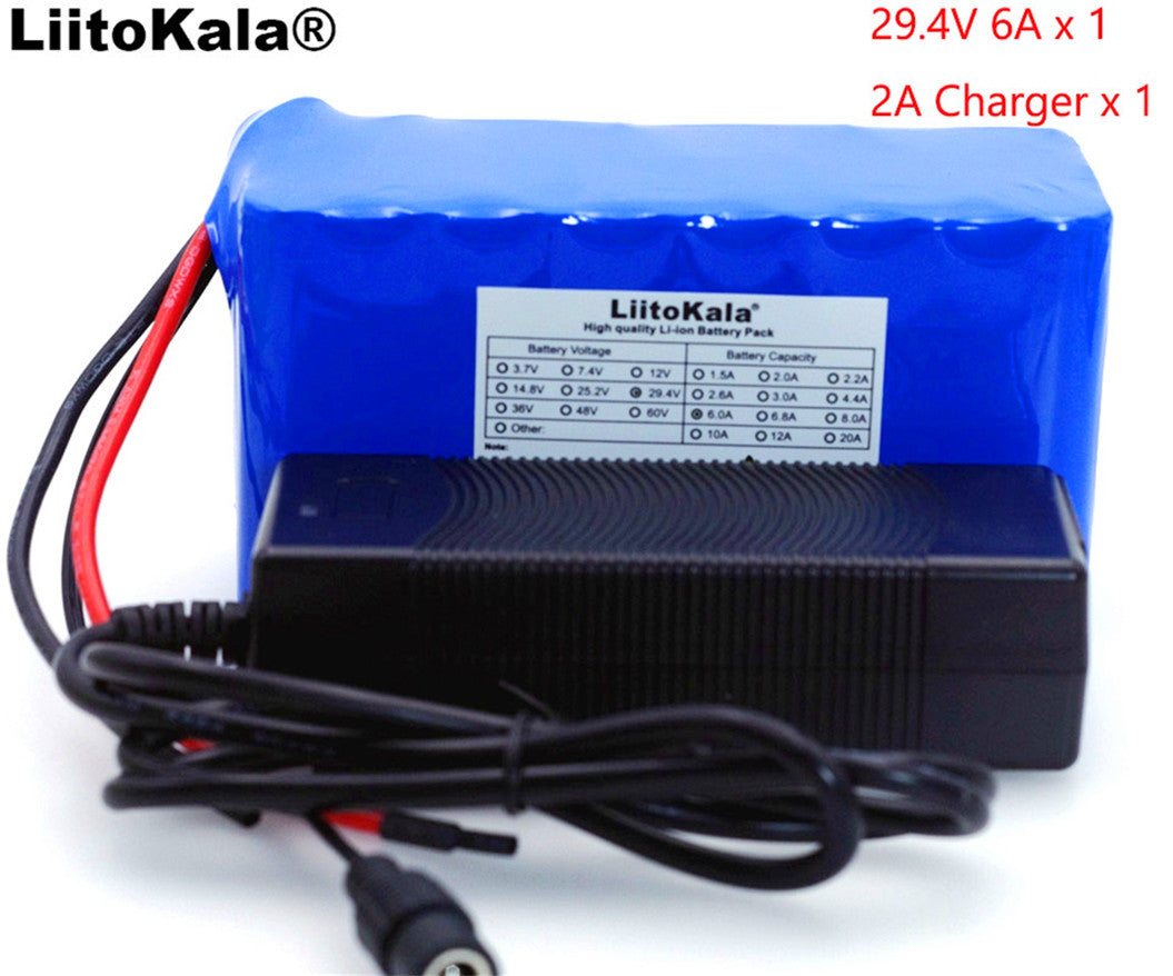 24V 25.2V 9Ah 7S3P 9000mAh 18650 Battery Pack Ebike With 29.4V charger