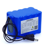Liitokala 18650 Li-ion battery 12.6 V 10000 mAh with BMS Circuit Protection Board DC 5.5 * 2.1 mm emergency power supply