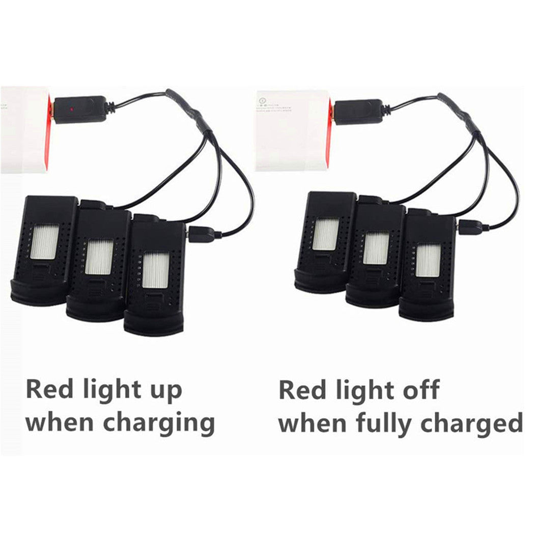 2pcs 3.7 V 850 mAh LiPo battery for each E58 JY019 GD88 L800 S168 RC quadcopter drone battery with USB charger
