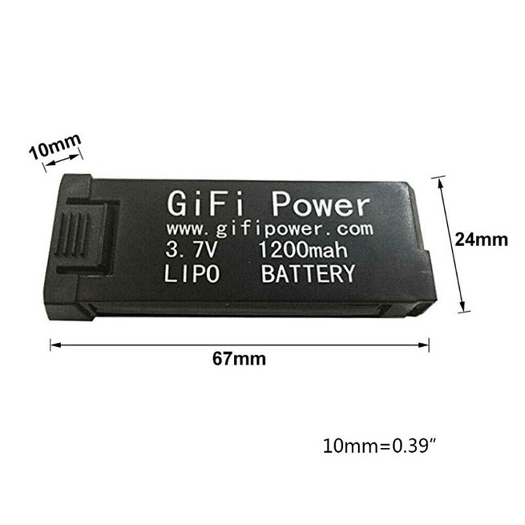 3.7V 1200mAh Replacement LiPo Battery For JY019 S168 E58 M68