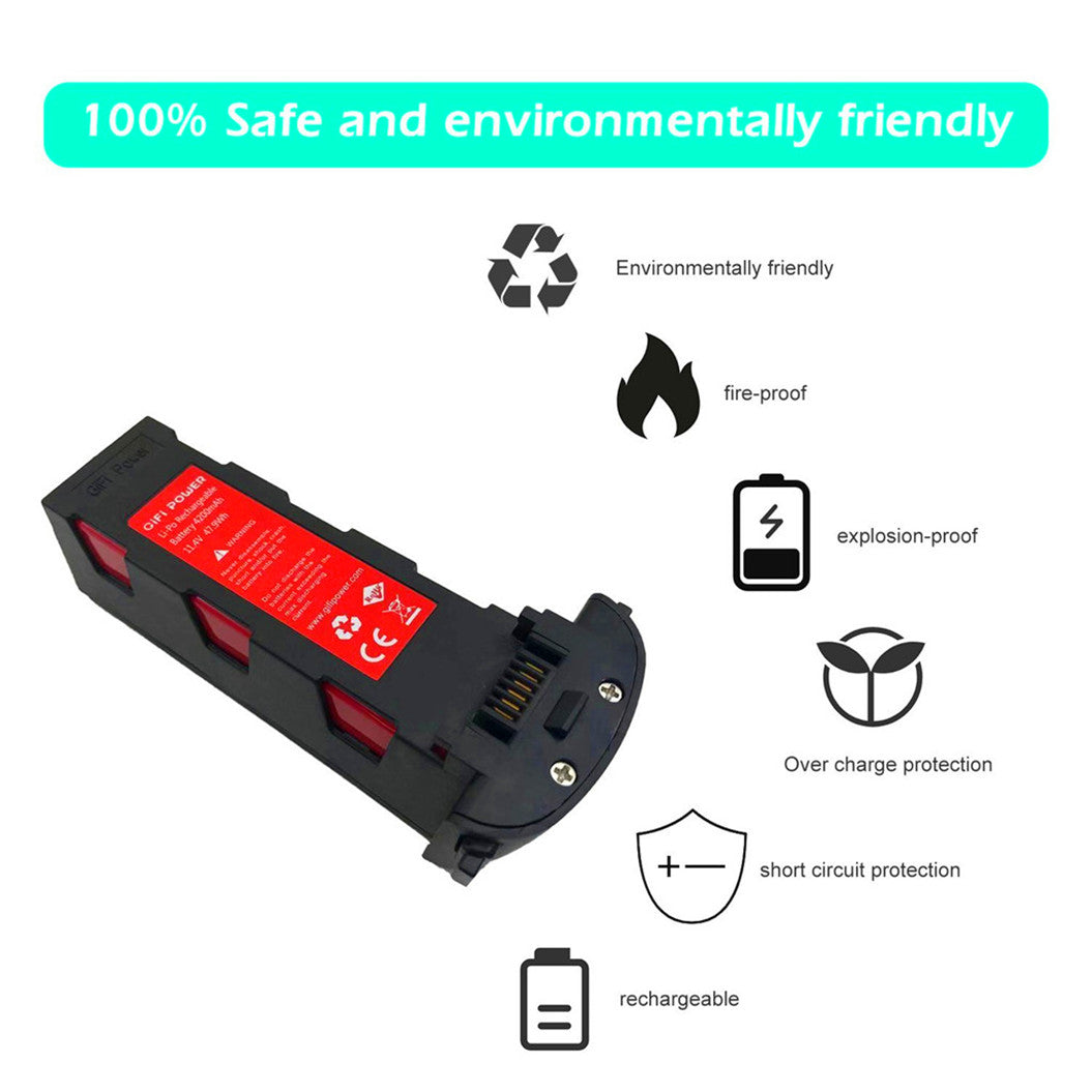11.4V 4200mAh Lipo Battery Drone Spare Parts For Hubsan Zino H117S