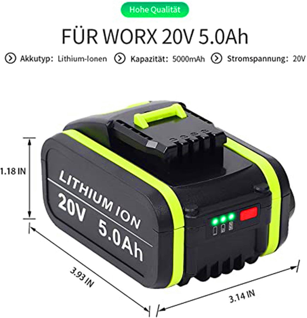 18V 2.0Ah 3.0Ah BL2018 Replacement for Black & Decker 20V Battery Max  Lithium LBXR20