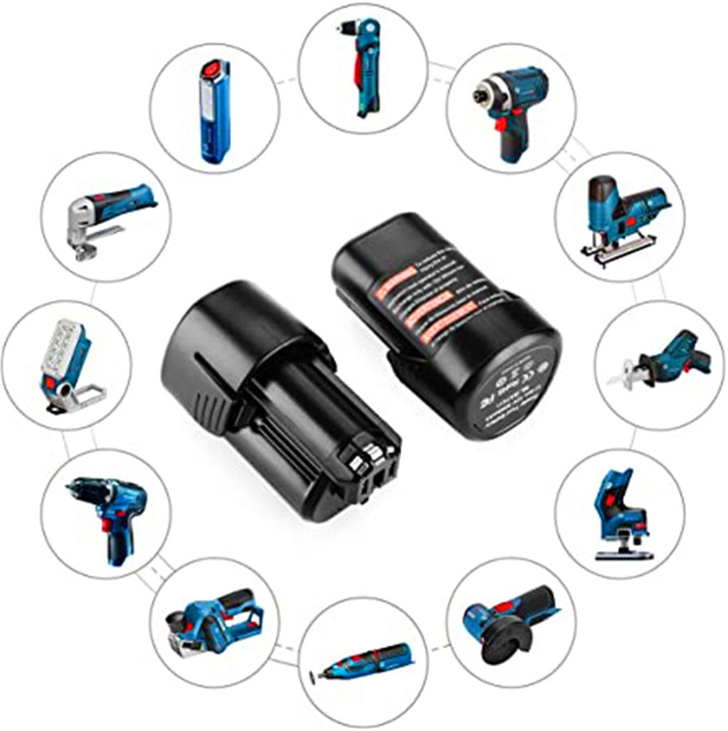 2個セット 12V 3000mAh リチウムイオン交換用バッテリー BAT411 BAT411A BAT412A 用