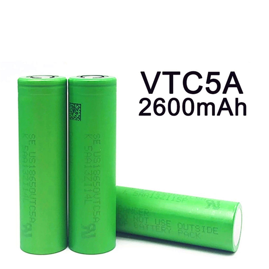 2Packs VTC5A 18650 2600mAh Baterias Accu 35A Flat Top