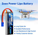 2 packs 14.8V 3700mAh 60C RC lipo batteries with EC5 connector for Helicopter ，RC boat ，RC car