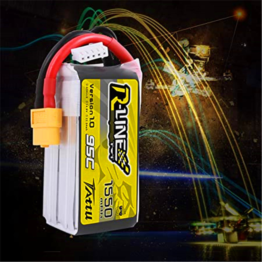 1550mAh 14.8V Battery for FPV Racing Quadcopters, helicopters, planes and model boats