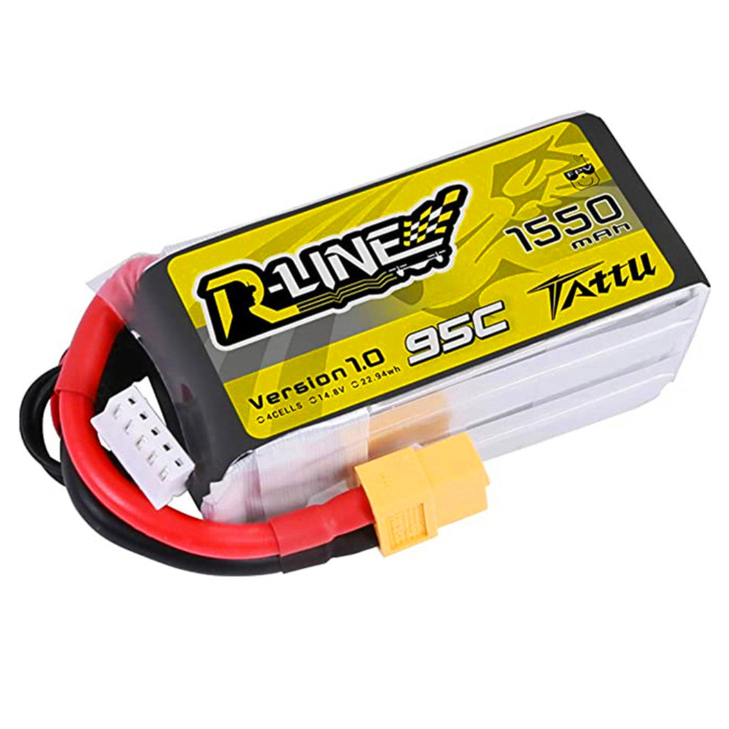 1550mAh 14.8V Batterij voor FPV Racing Quadcopters, helikopters, vliegtuigen en modelboten