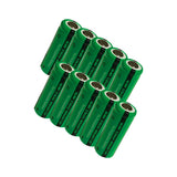 10pcs 2/3 AAA battery 400mah 1.2V nimh 2 3 AAA rechargeable batteries flat top for solar light toys