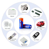 50Pcs 12V 23A 23AE 23GA Alkaline Dry Batteries Primary battery for LED light, keyless car remote control, sex toys