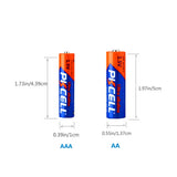 8PCS AAA battery 1.5 V LR03 AM4 E92 Alkaline Dry batteries Primary battery for MP3, camera, flash, shaver