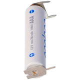 2pcs 1.2v 800mah AAA NiMH battery with 3-pin print contacts for manufacturer / brand: Universal