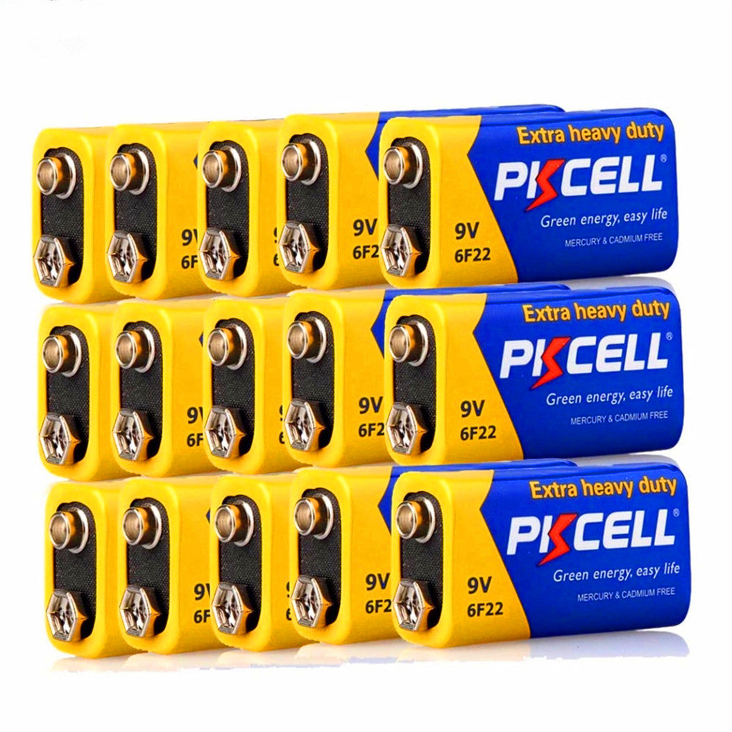 12個セット 9Vバッテリー 6F22 ワイヤレスマイク、エレクトリックギター、ワイヤレスドアベル、体温計用
