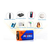 4Pcs 9V 6LR61 alkaline battery for Digital cameras, MD, CD, MP3, remote control