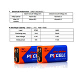 4Pcs 9V 6LR61 alkaline battery for Digital cameras, MD, CD, MP3, remote control