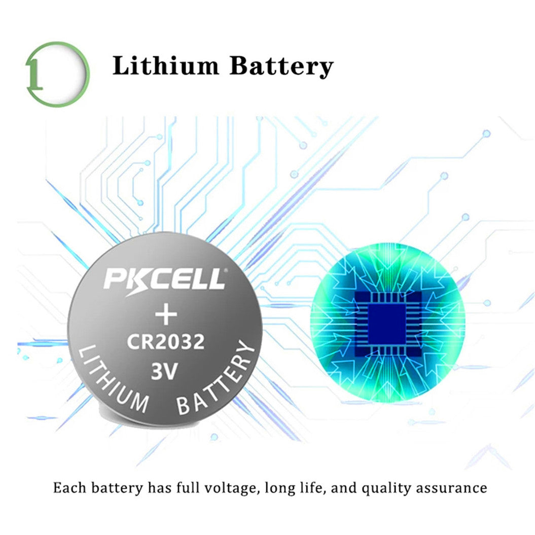 10PCS CR2032 2032 3V Button Batteries BR2032 DL2032 ECR2032 Rechargeable Batteries 3V LiMnO2 Button Coin Cell Battery