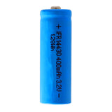 IFR 14430 400mAh 3.2V LiFePo4 battery with head 43.8x14.2mm, unprotected