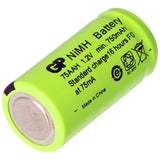 1.2v 750mah NiMH 2/3 AA Battery
