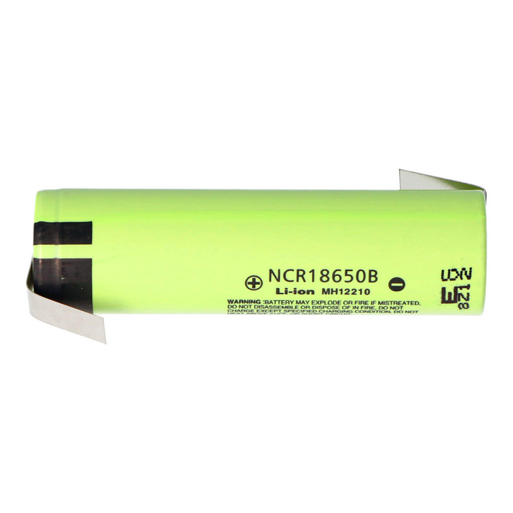 ncr18650B 3.6V - 3.7V 3400mAh リチウムイオン電池 18.2x65.25 半田付け用タグ付き