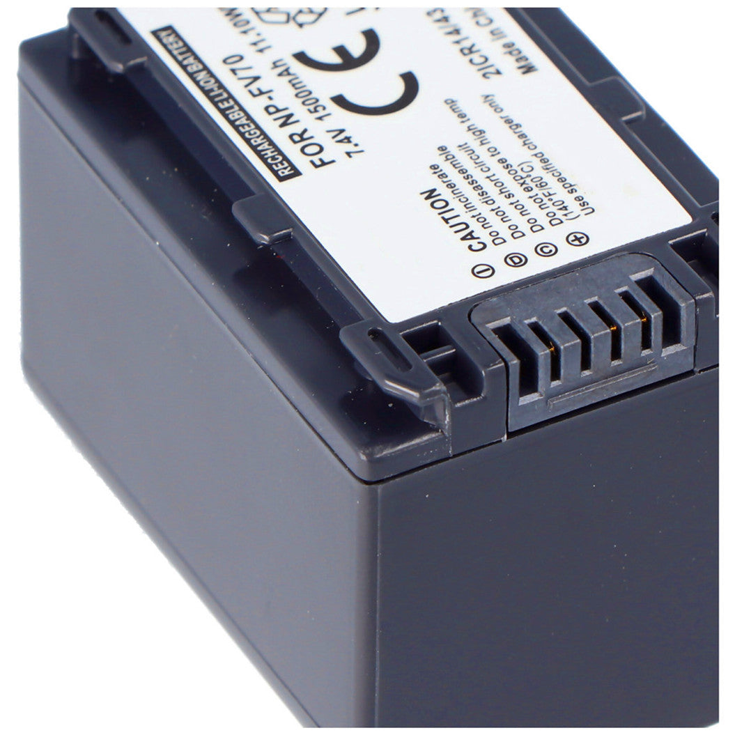 7.4v 1500mah battery for Sony NP-FV70 battery V-series, Sony NP-FV30, Sony NP-FV40