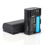 2 pieces 7.2v 2650mAh battery for Canon EOS 60Da 70D 80D 90D