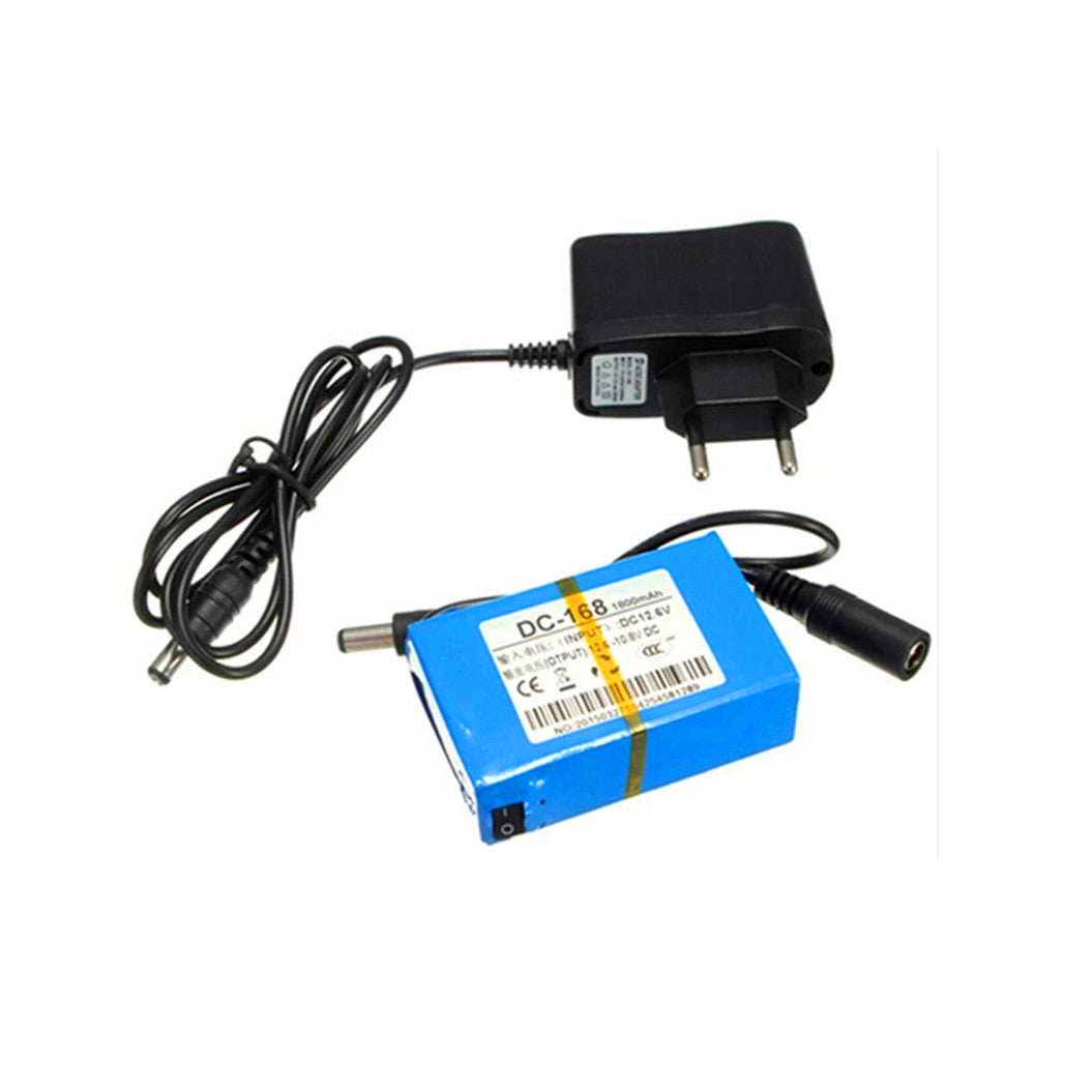 Portable DC-168 DC 12V 1800mAh Li-Ion battery for CCTV camera wireless camera baby monitor with plug
