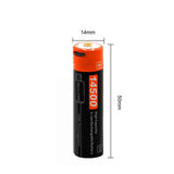 14500 750 mAh 3.7V USB li-ion battery Actual capacity USB DC charging advanced intelligent battery