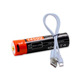 14500 750 mAh 3.7V USB li-ion battery Actual capacity USB DC charging advanced intelligent battery