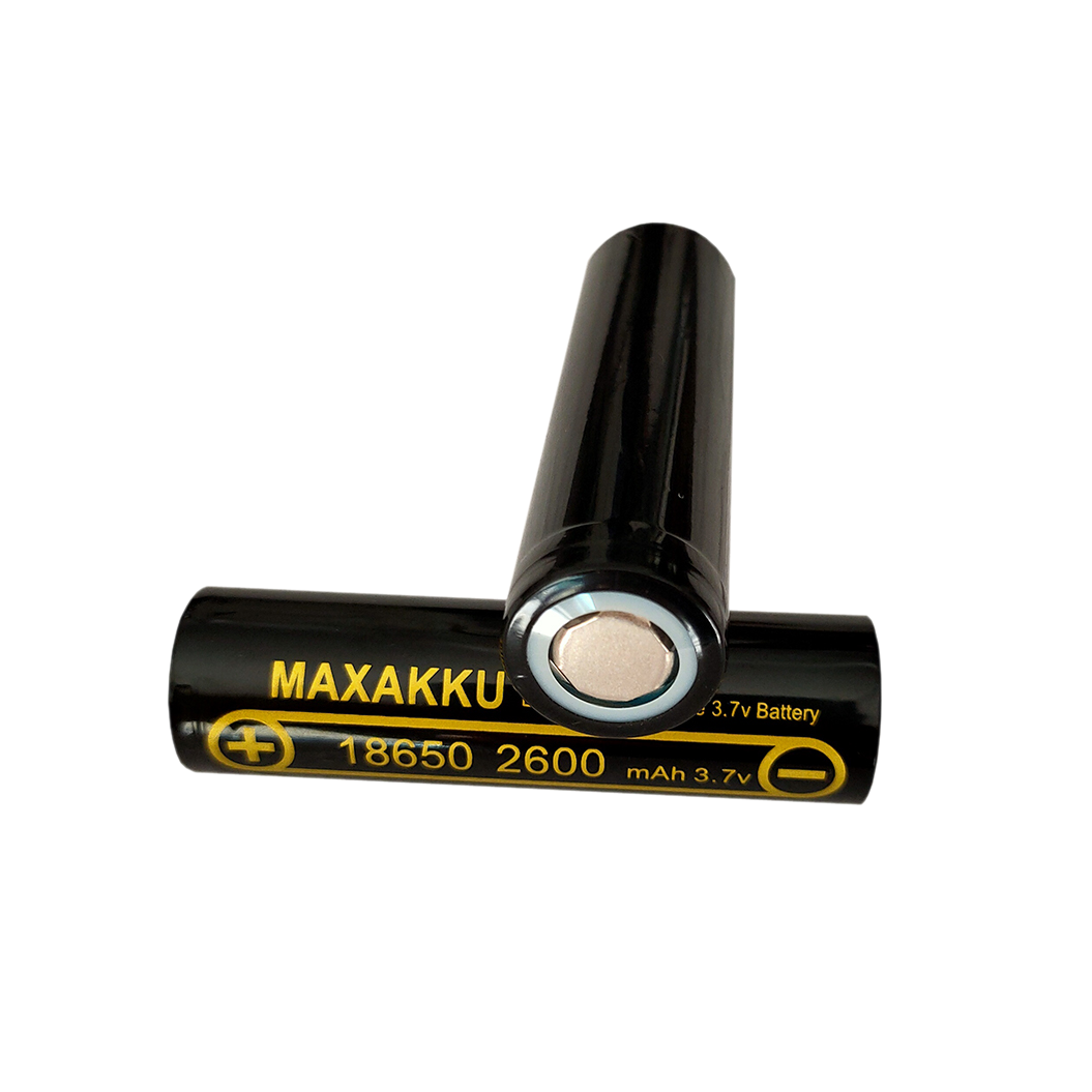 2 pcs 3.7V 2600 mAh 18650 battery pointed For flashlight headlight – BATTERYINT 2 pcs 3.7V 2600 mAh 18650 battery pointed For flashlight headlight – BATTERYINT