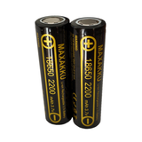 4pcs 3.7V 2200mAh 18650 True Capacity 100% Rechargeable Lithium Battery for Radio Flashlight