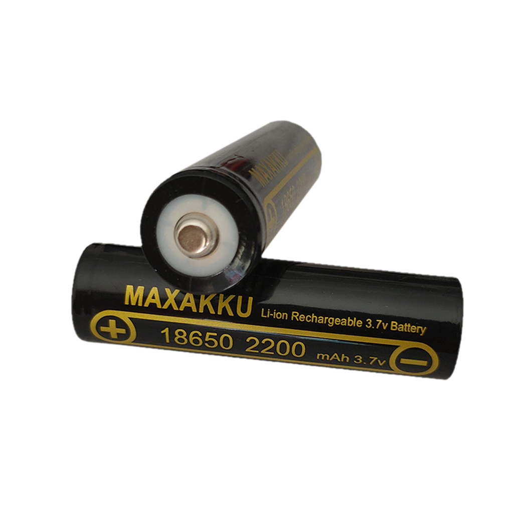 4pcs 3.7V 2200mAh 18650 True Capacity 100% Rechargeable Lithium Battery for Radio Flashlight