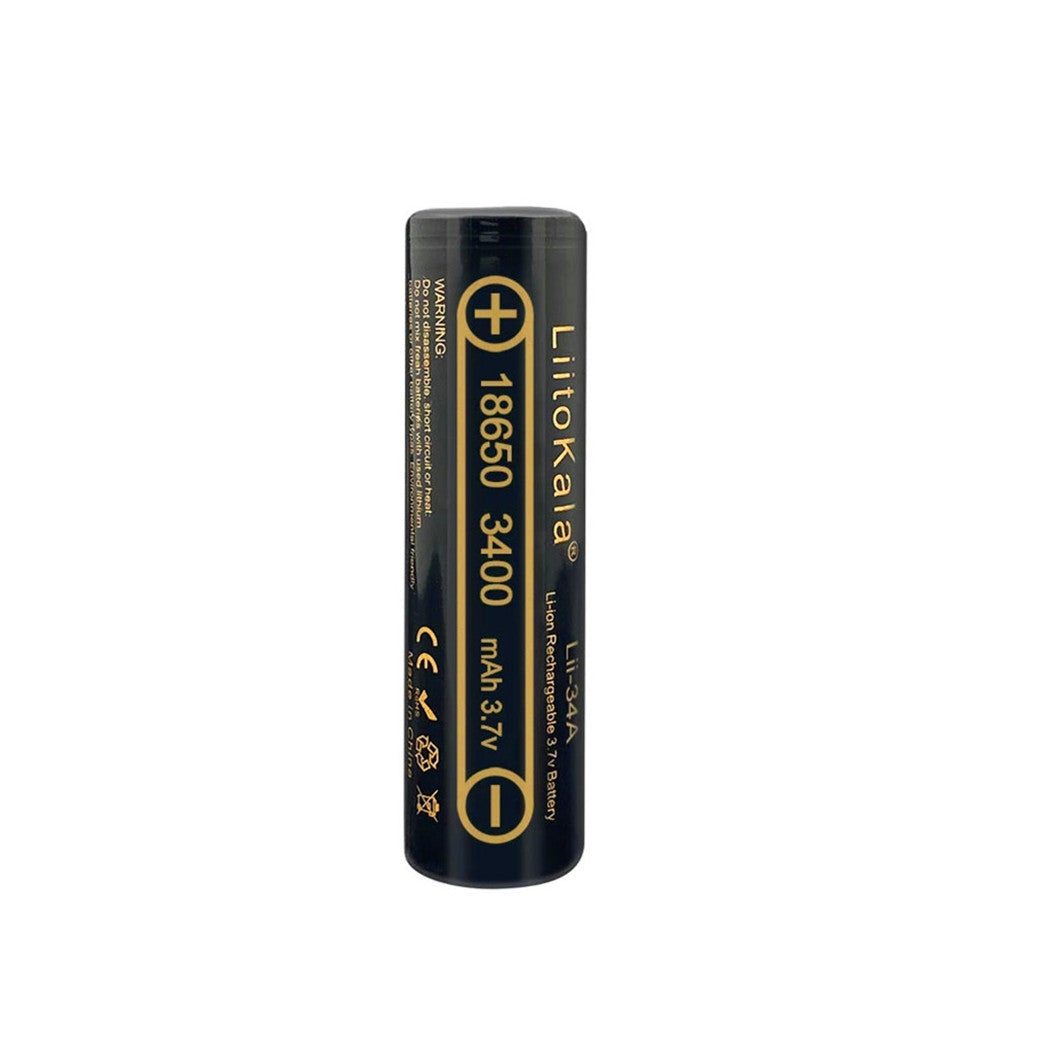 2pcs 100% original high quality 18650 battery 3.7V 3400mAh 18650 flashlight battery