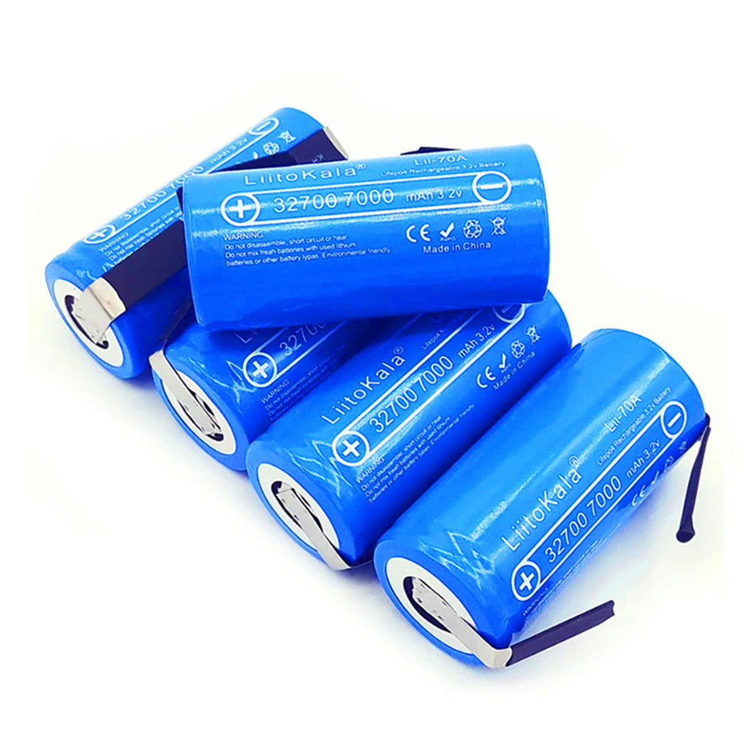 Bateria 32700 3.2V 7000mAh para Veículos Elétricos, Bicicletas Elétricas, Triciclos, Scooters
