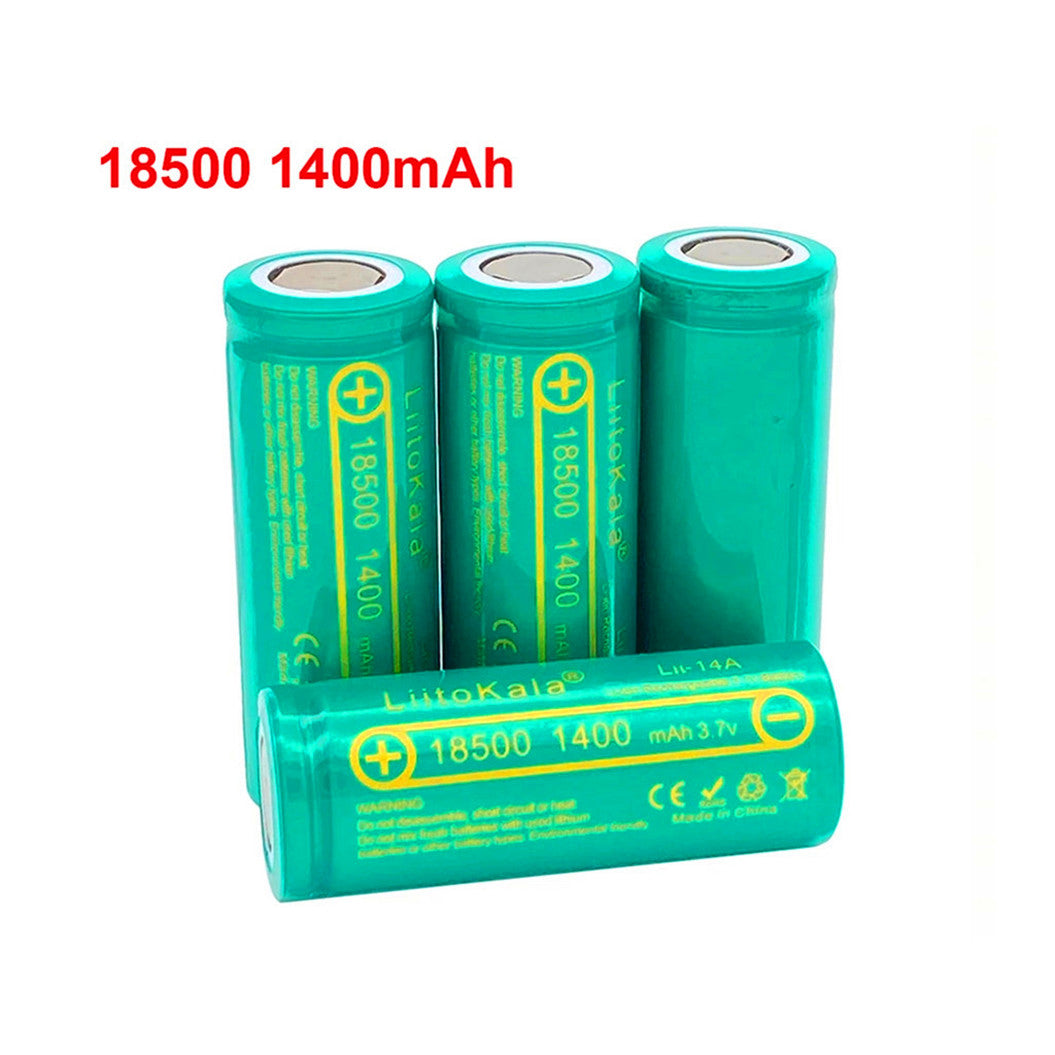 3.7V Lii-14A 18500 battery 18500 1400mAh rechargeable battery flashlight wholesale safety lithium-ion