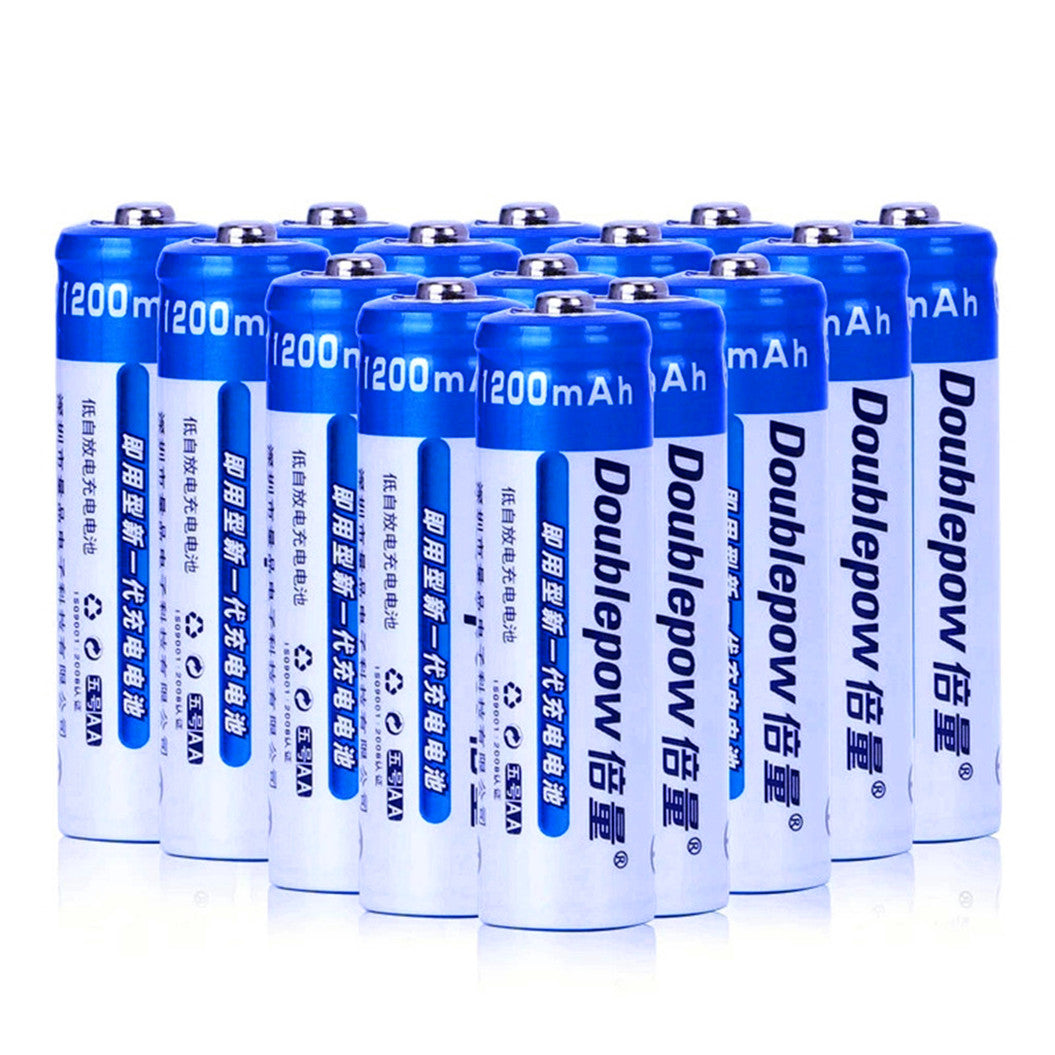 2pcs high capacity AA 1200mAh Ni-MH rechargeable battery 1.2V AA battery for toy thermometer mouse calculator battery