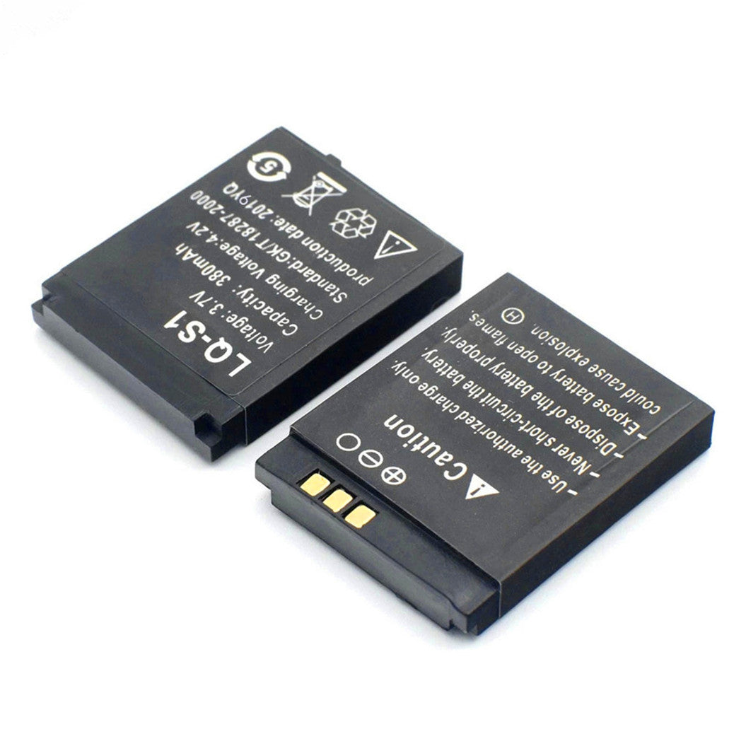 LQ-S1 3.7V 380mAh Li-Ion polymer smartwatch battery, suitable for w8 dz09 qw09 a1 v8 x6 hlx s1