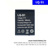 LQ-S1 3.7V 380mAh Li-Ion polymer smartwatch battery, suitable for w8 dz09 qw09 a1 v8 x6 hlx s1