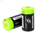 D size 1.5 V 4000 mAh micro USB lithium battery Pilha multifunctional lithium polymer