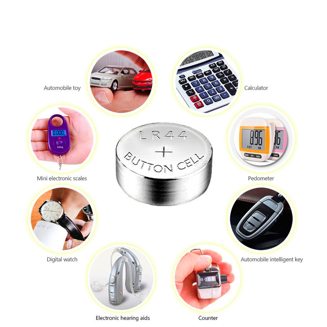 100PCS AG13 pile bouton LR44 357 357A S76E G13 pile bouton alcaline AG 13 1,5V pour télécommande électronique d'horloge
