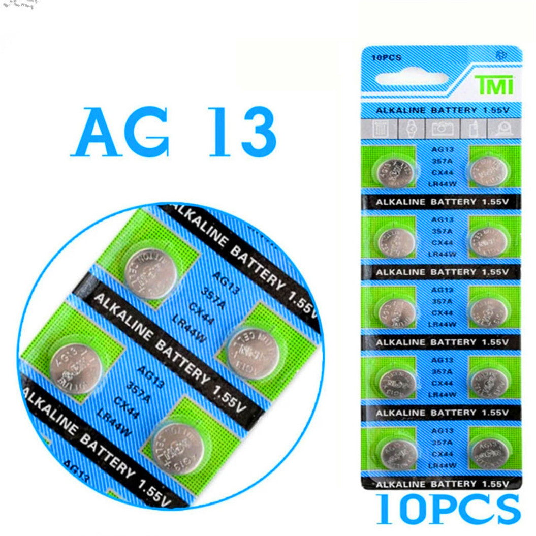 20PCS AG13 button battery 1.55V alkaline button battery LR44 357A S76E G13 for electronic remote control of the watch