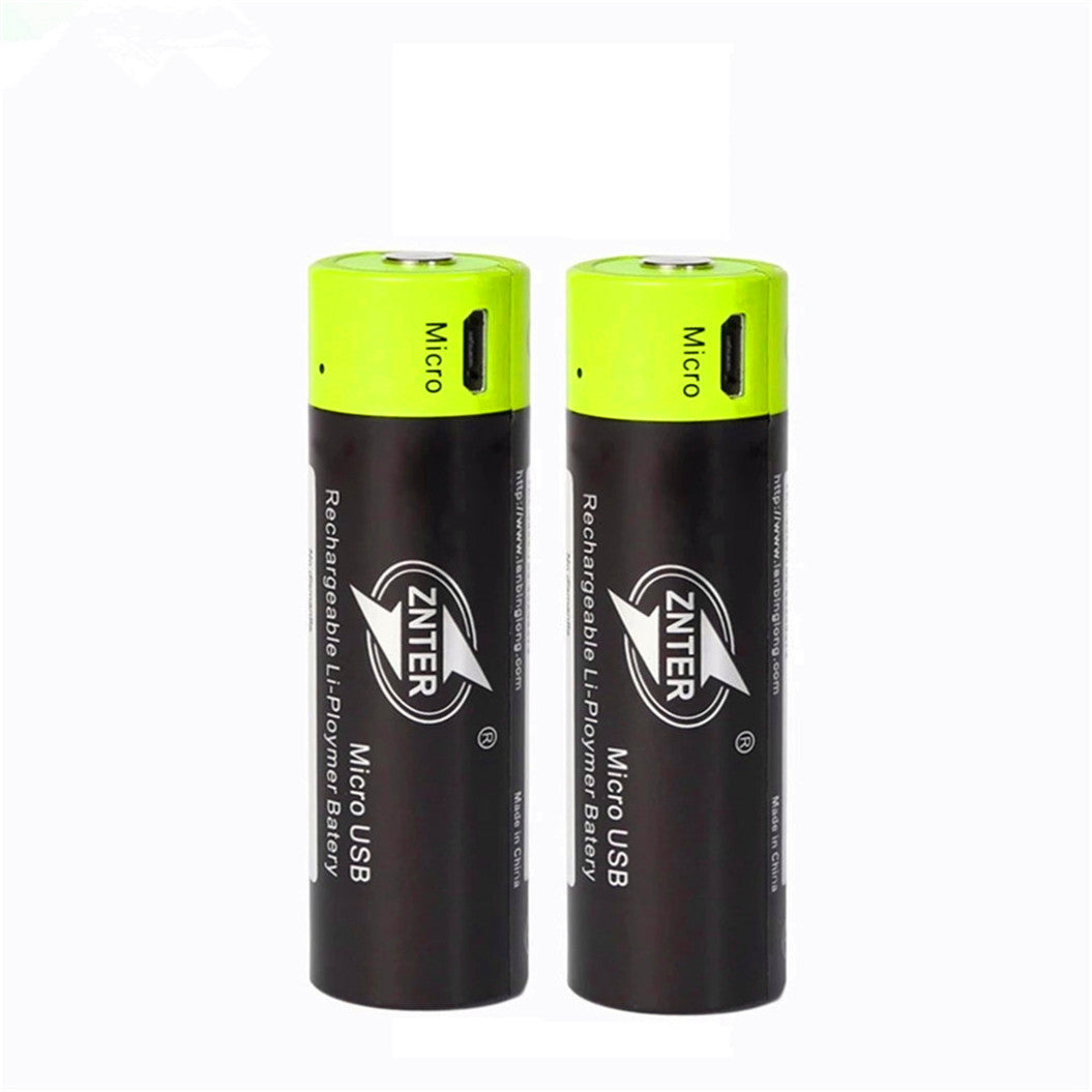 2 pieces 18650 3.7V 1500 mAh micro-USB rechargeable lithium polymer batteries for remote control transmitter parts
