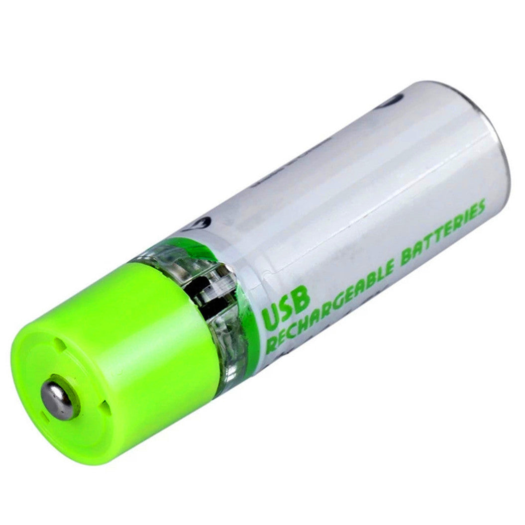 6 Peças de Bateria Recarregável Ni-Mh 1.2V 1450mAh AA com Carregamento USB para Depilador, Controle Remoto e Outros Dispositivos