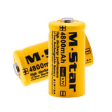 4 pieces 4800mAh 3.7V lithium ion 16340 battery cr123A battery for LED flashlight
